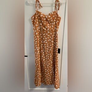 Lulus Tan Sleeveless Sundress